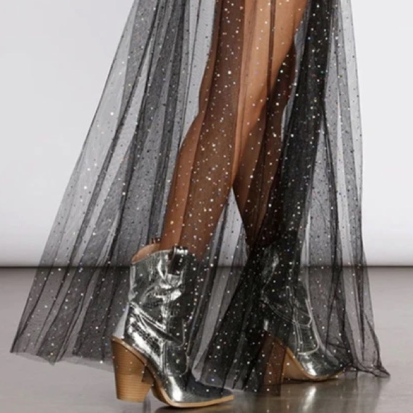 Chrome cowboy ankle boots festival concert - Picture 1 of 6